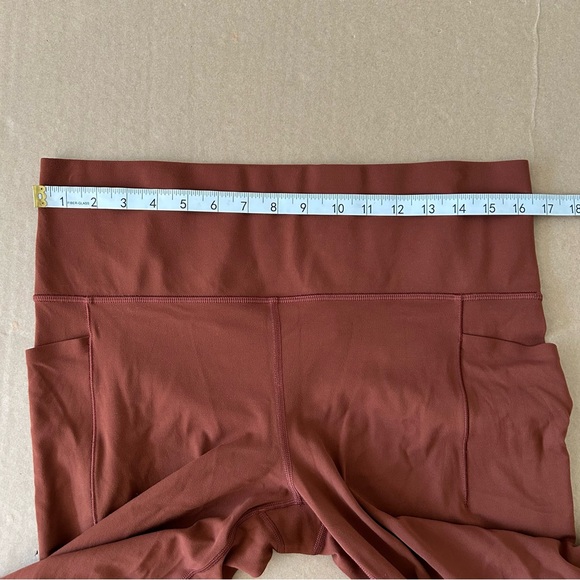 Athleta Salutation Stash Flare Pant Size XL Mahogony Brown 465607 Phone Pocket - Picture 10 of 13